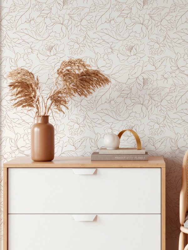 Floral Peel & Stick Wallpaper - Waterproof, Removable Vinyl Mural For Home Decor, 17.7" X 6.5' / 9.8' Length Multicolor